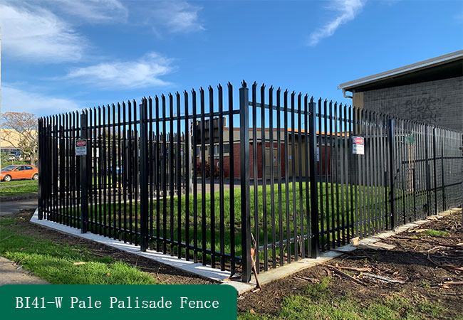 W Pale Metal Palisade Fence
