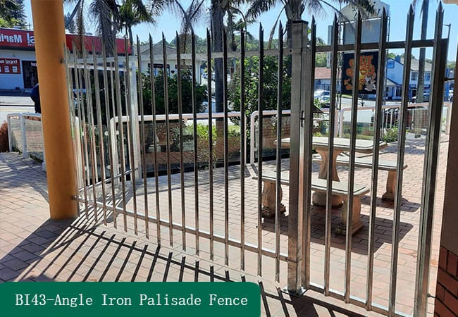 Angle Iron Metal Palisade Fence