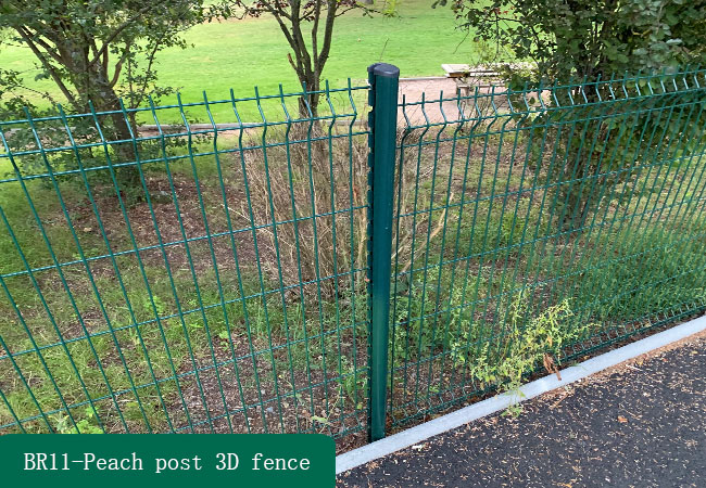 peach post 3d fence