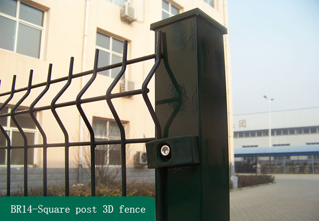 Square Post 3D Fence