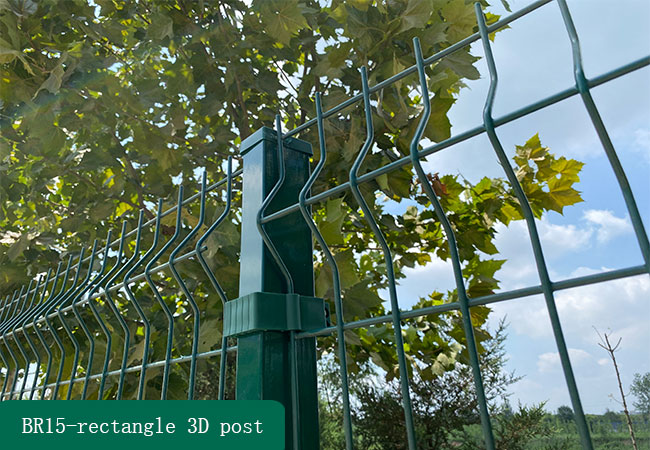 Rectangle Post 3D Fence