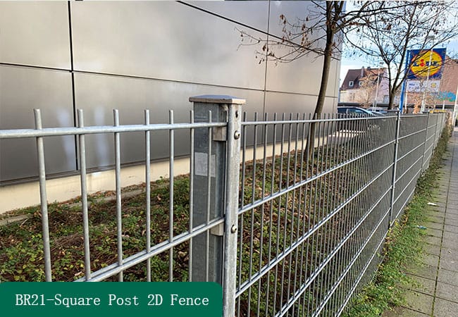Square Post 2D Fence