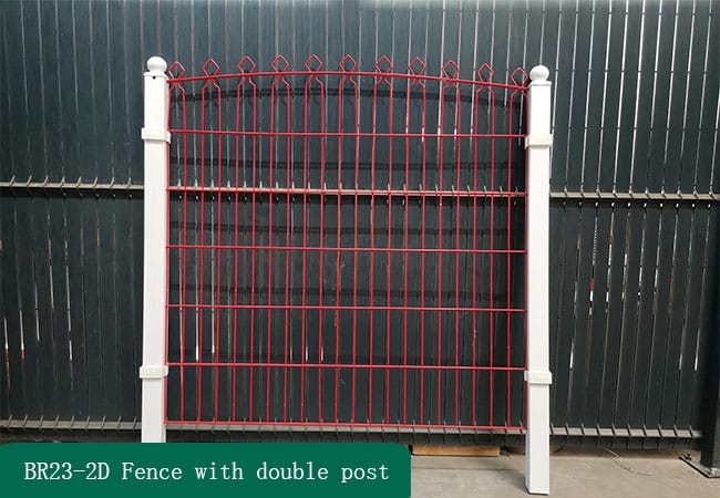 2D Fence with double post
