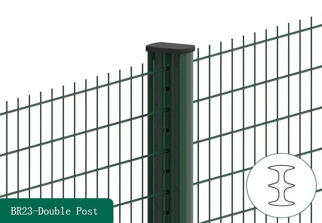 2D Fence with double post
