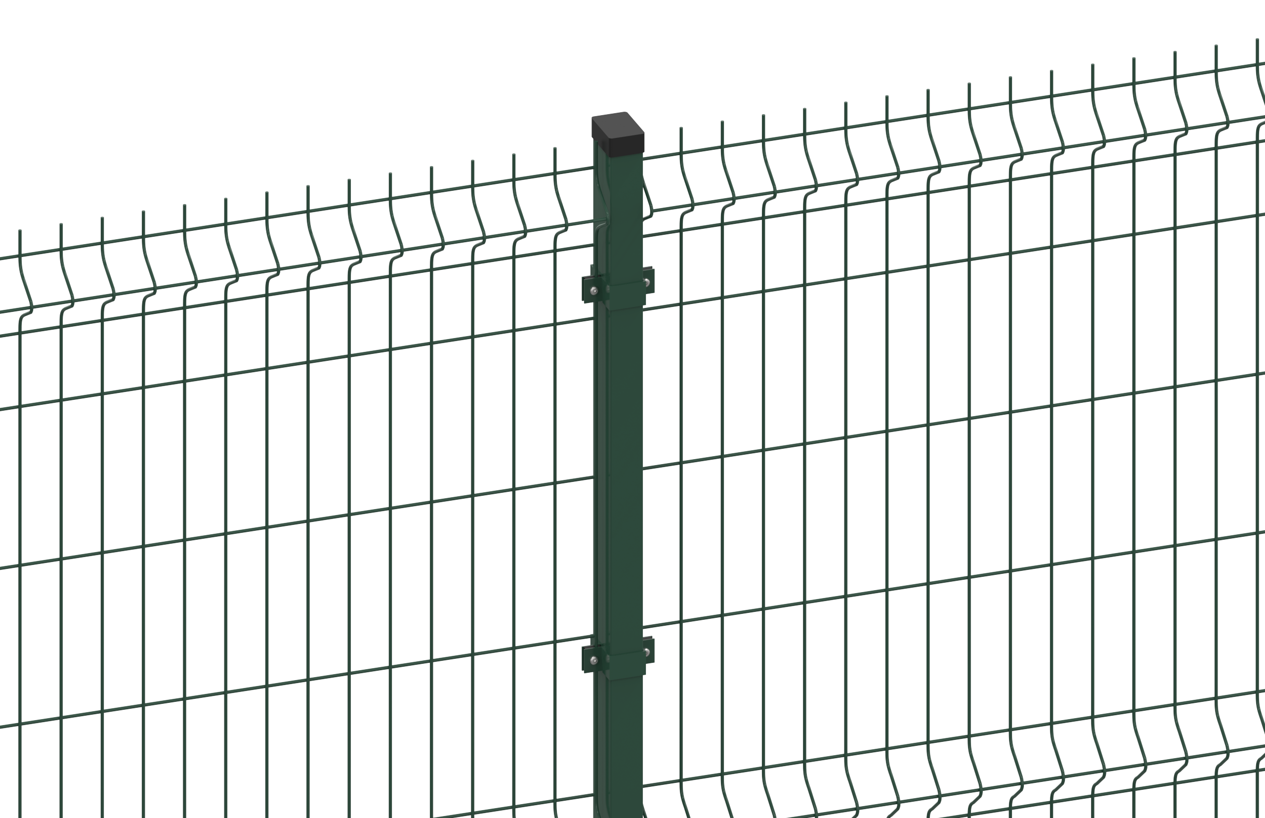 Rectangle Post 3D Fence