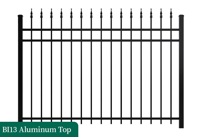 Alu Top Tubular Fence