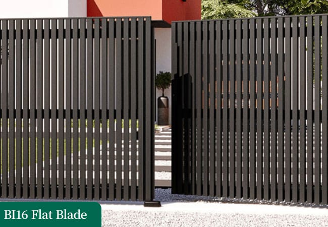Flat Blade Tubular Fence