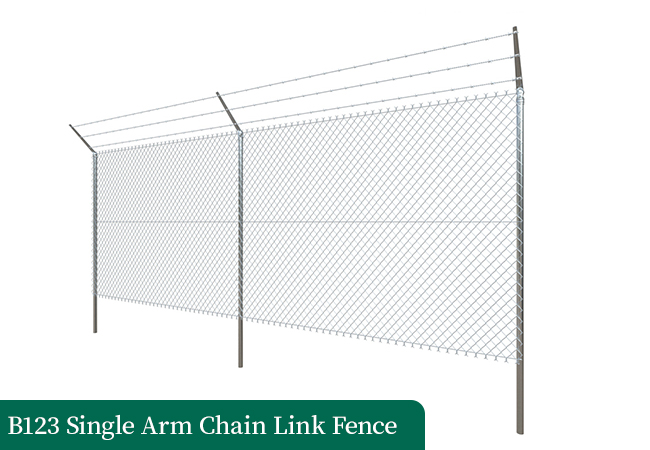 Single Arm Chain Link Fence