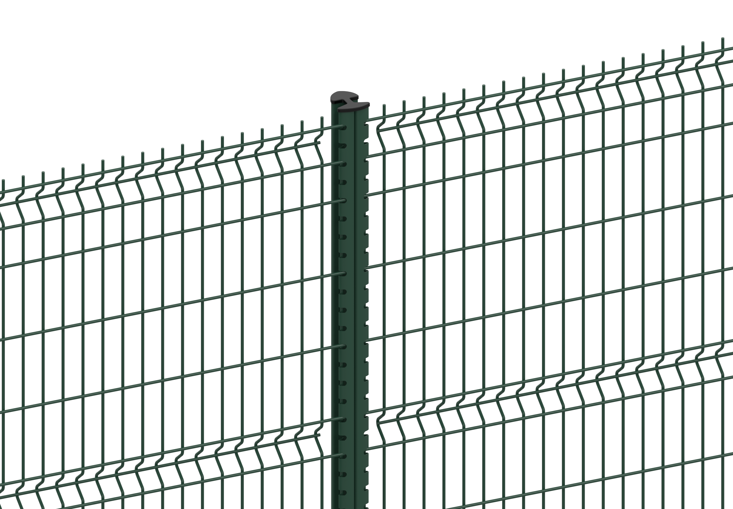 Peach Post 3D Fence