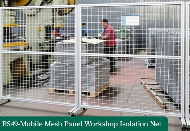 Mobile Mesh Panel Workshop Isolation Net