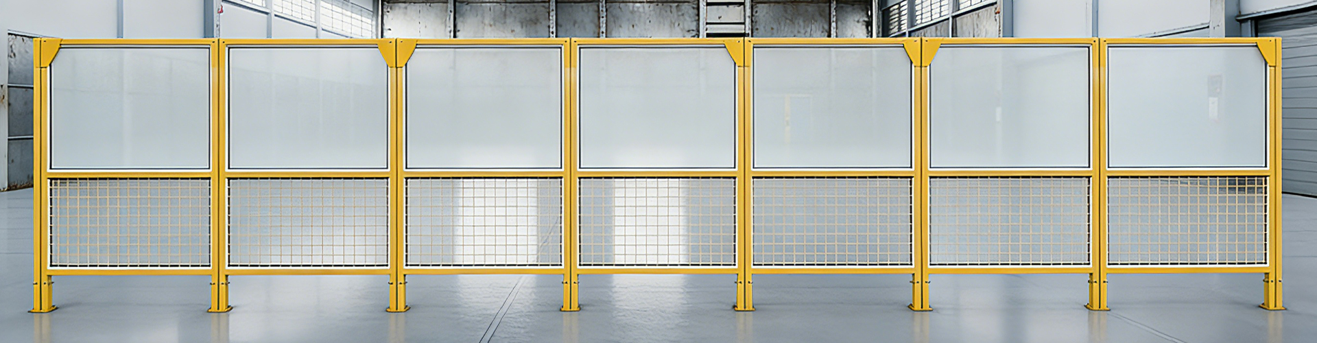 Mesh & Acrylic panel Workshop Fence