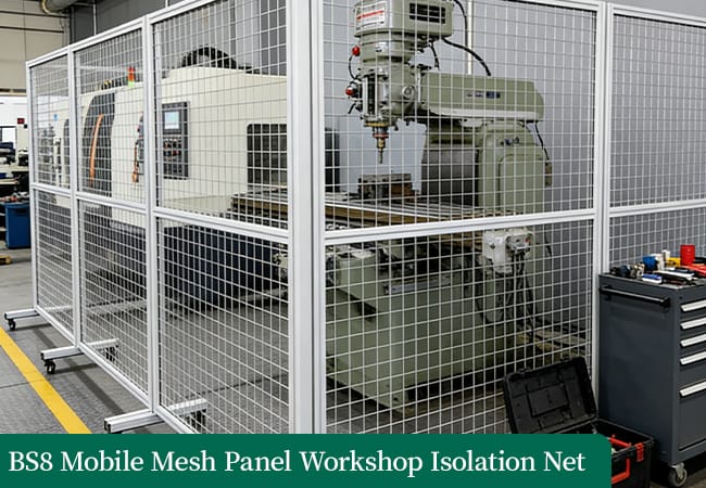 Mobile Mesh Panel Workshop Isolation Net